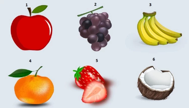 Teste de personalidade com frutas.